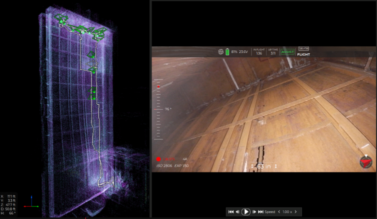 boiler baffle wall inspection